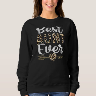 Womens Best Aunt Ever Tee  From Nephews Leopard Pr