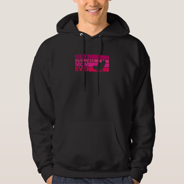 Womens Best Burmese Mom Ever Hoodie (Front)