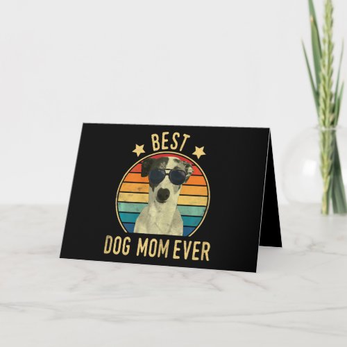 Womens Best Dog Mom Ever Italian Greyhound Mors Card