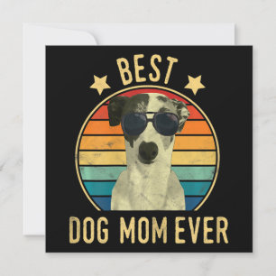 Womens Best Dog Mom Ever Italian Greyhound Mors Invitation