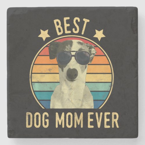 womens best dog mom ever italian greyhound stone coaster