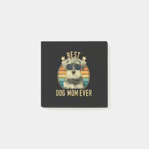 Womens Best Dog Mom Ever Miniature Schnauzer Post-it Notes