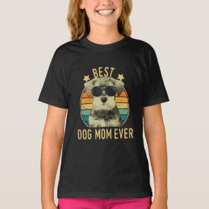 Womens Best Dog Mom Ever Miniature Schnauzer T-Shirt