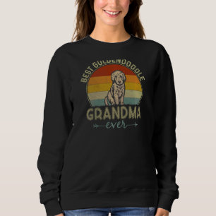Womens Best Goldendoodle Dog Grandma Ever Retro Mo Sweatshirt