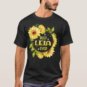Womens Best Lela Ever Sunflower Lela Mothers Day T-Shirt