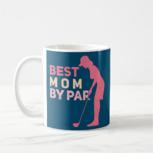 Womens Best Mom By Par Golfer Golfing Golf Coffee Mug