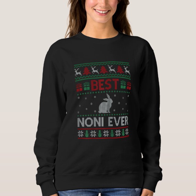 Womens Best Noni Ever Group Matching Noni Christma Sweatshirt (Front)
