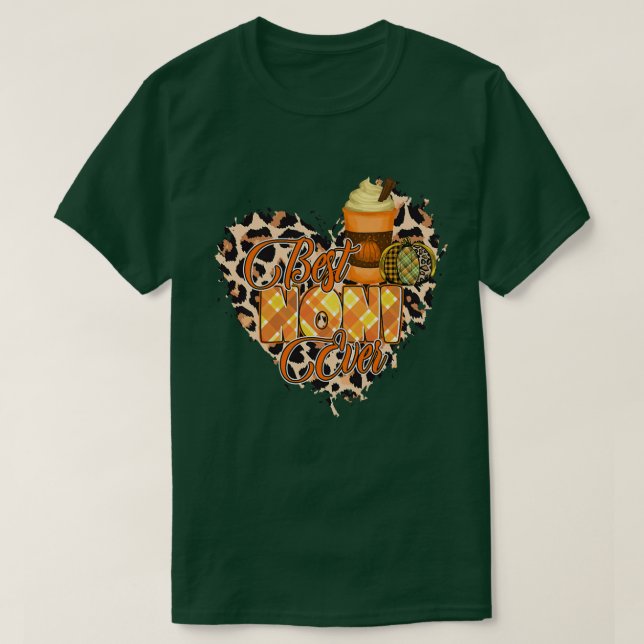 Womens Best Noni ever shirt, autumn heart Noni T-Shirt (Design Front)