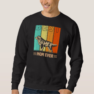 Womens Best Saint Bernard Dog Mom Ever Graphic Mam Sweatshirt