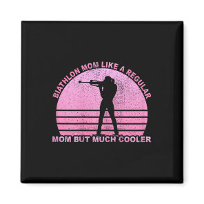 Womens Biathlon Ski Biathlet Winter Sports Cross-c Magnet