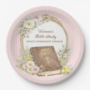 Women's Bible Study   Spring Flowers Paper Plates