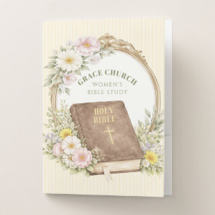 Women's Bible Study   Spring Flowers Pocket Folder