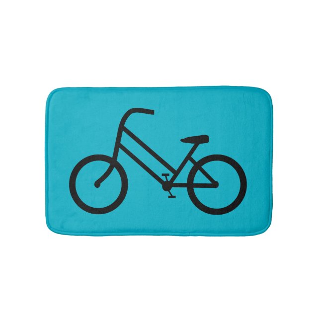 Women's Bicycle Bathroom Mat (Front)