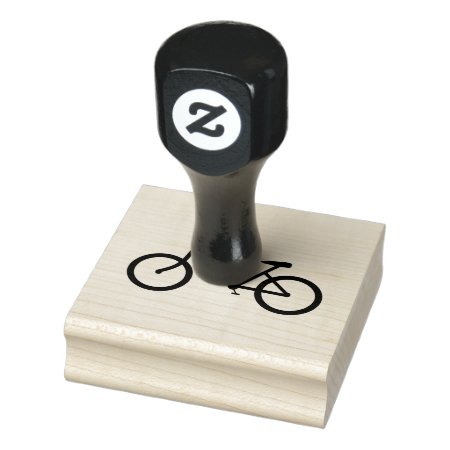 Women's Bicycle Rubber Stamp