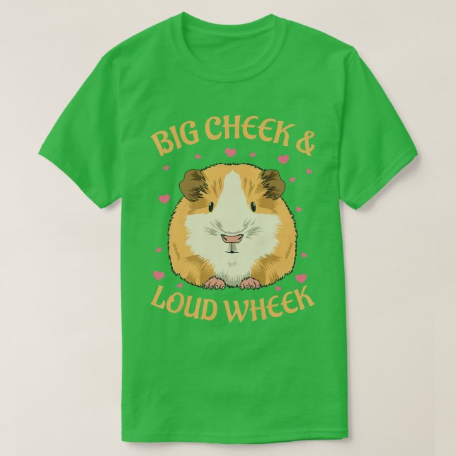 Womens Big cheek & loud wheek Design for a Guinea  T-Shirt (Design Front)