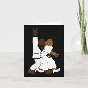 Womens Bigfoot Rock N Roll Newlywed Wedding Gift F Card