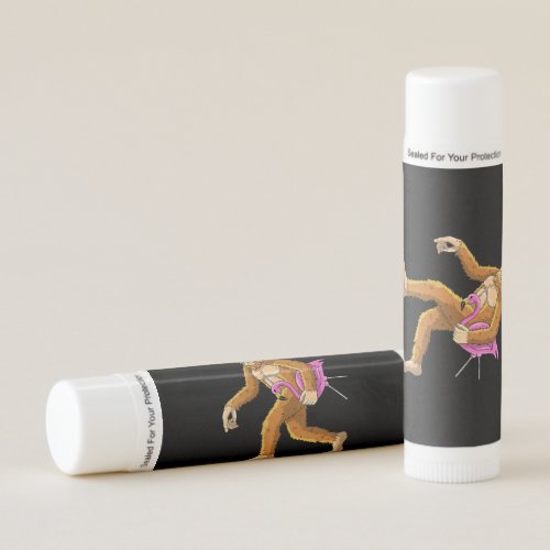 Womens Bigfoot With Flamingo Animal Costume Gift Lip Balm