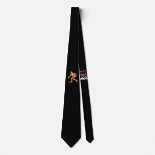 Womens Bigfoot With Flamingo Animal Costume Gift Neck Tie