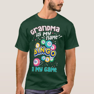 Womens Bingo Grandma For Grandma Bingo Player Bin T-Shirt