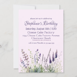 Women's Birthday Luncheon Invitation