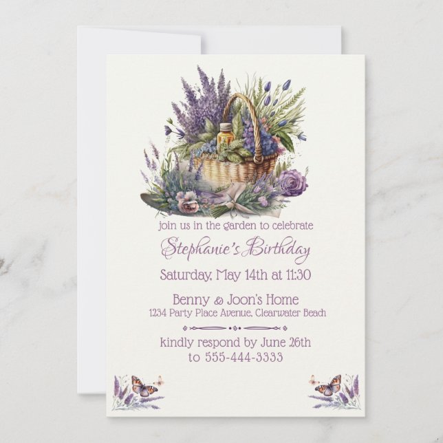 Women's Birthday Party Invitation (Front)