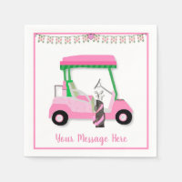 Women's Birthday Retirement Pink Golf Theme Party