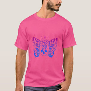 Womens Bisexual Butterfly Bi Pride LGBT gothic Sku T-Shirt