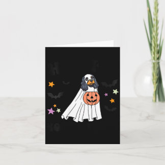 Womens Black And Tan Cocker Spaniel Boo Dog Card