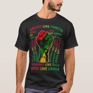 Womens Black History Month Inspirational Leaders P T-Shirt