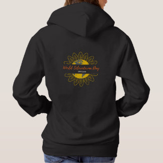 Women's Black Hoodie - World Scleroderma Day