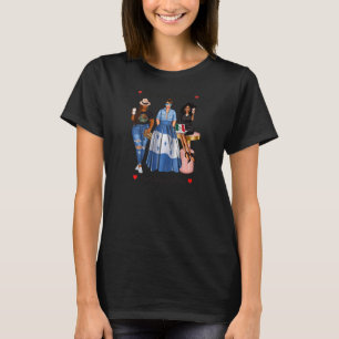Womens Black Mexican Womens Half Mexican Honduran T-Shirt
