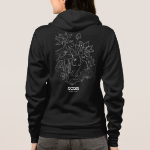 Women's Black Zip-Up Hoodie
