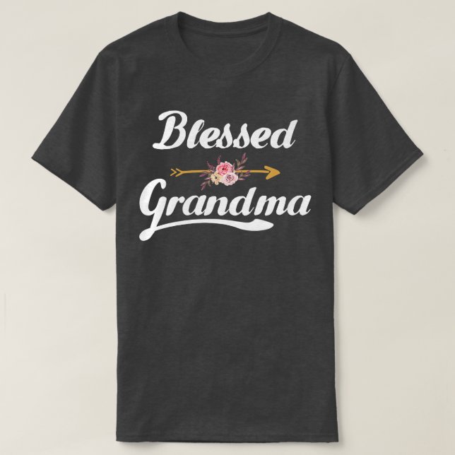 Womens Blessed Grandma Premium T-Shirt (Design Front)