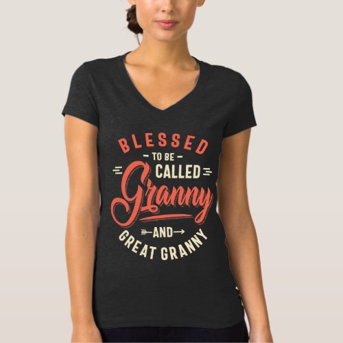 Womens Blessed Granny and Great Granny T_Shirt