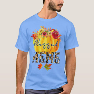 Womens Blessed MeMe Autumn Gifts for Grandma T-Shirt
