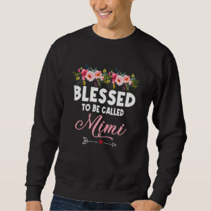 Womens Blessed To Be Called Mimi Mother's Day Sweatshirt