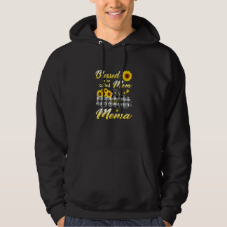 Womens Blessed To Be Called Mom And Mema Sunflower Hoodie
