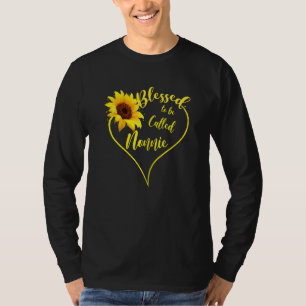 Womens Blessed To Be Called Nonnie Sunflower Nonni T-Shirt