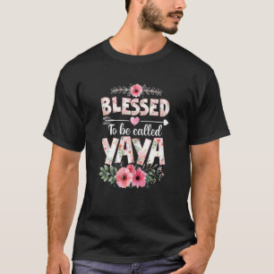 Womens Blessed To Be Called Yaya   Yaya Mother's D T-Shirt