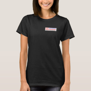 Womens Blk: UUFGC front, quilt back T-Shirt
