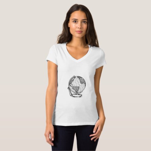 Womens blouse Earths female shirt T_Shirt