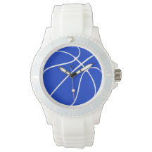 Women's Blue Basketball Wrist Watch