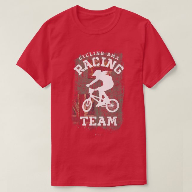 Womens BMX Bike Fiji Flag Biking Cycling Racing BM T-Shirt (Design Front)