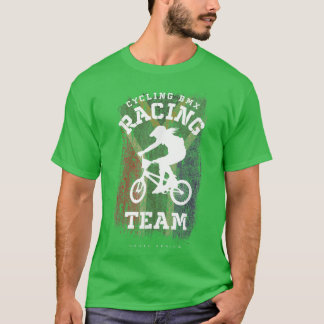 Womens BMX Bike South Africa Flag Biking Cycling R T-Shirt