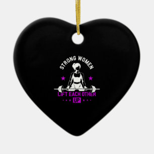 Womens Bodybuilding Gym Workout And Funny Training Ceramic Ornament