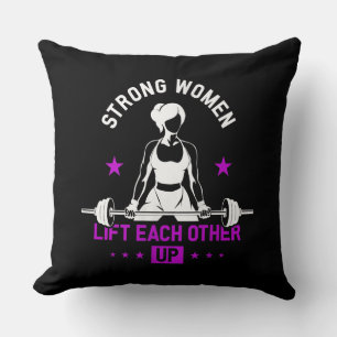 Womens Bodybuilding Gym Workout And Funny Training Throw Pillow
