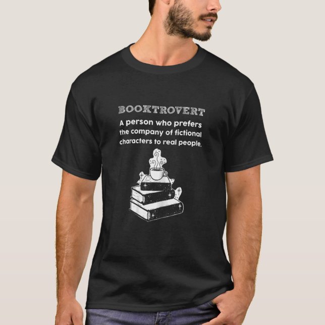 Women's Book Trovert Definition Reading Book T-Shirt (Front)