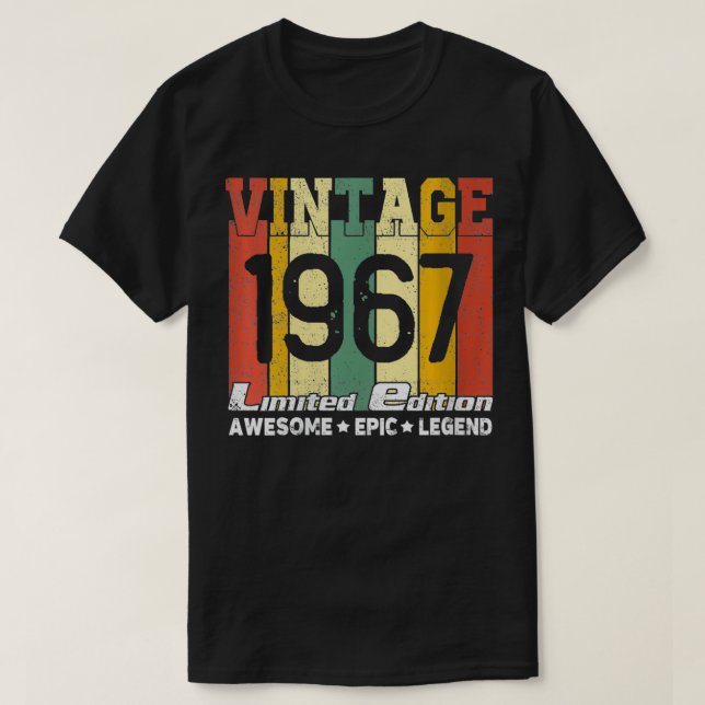 Womens Born In 1967  54th Birthday Gift Awesome Ep T-Shirt (Design Front)