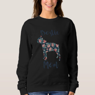 Womens Boston Terrier  For  Bostie Mom  Dog Mama Sweatshirt