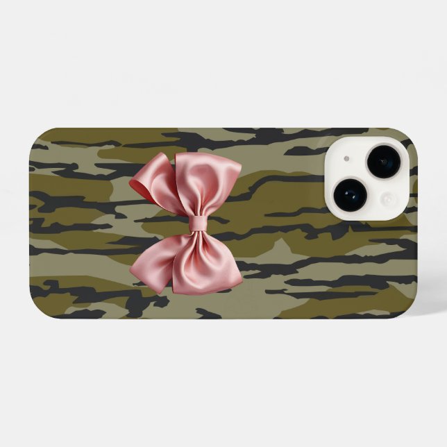 Womens Bottomland Camo Cute Pink Ribbon Bow iPhone Case | Zazzle Womens Bottomland Camo Cute Pink Ribbon Bow iPhone Case | Zazzle